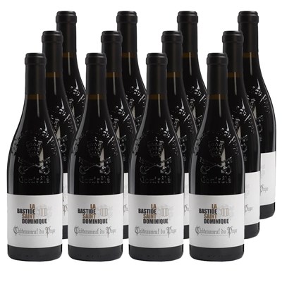 Case of 12 La Bastide, St Dominique Chateauneuf-de-Pape 75cl Red Wine Wine